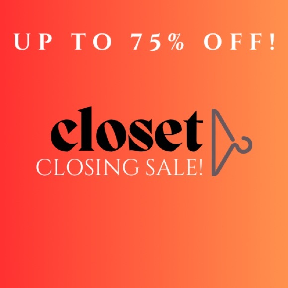 Closet Closing Clearance Clean Out Up to 75% OFF! - Picture 1 of 1